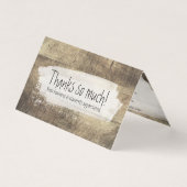 Rustic Wood Shabby Grunge Boards Hartelijk dank Kaart (Voorkant)