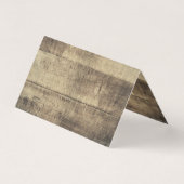 Rustic Wood Shabby Grunge Boards Hartelijk dank Kaart (Achterkant)