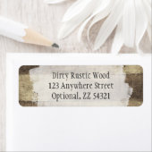 Rustic Wood Shabby Grunge gekleurde planken Etiket (Insitu)