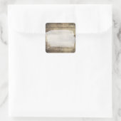 Rustic Wood Shabby Grunge  gekleurde planken Vierkante Sticker (Tas)