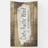 Rustic Wood Shabby Grunge Vintage Boards Spandoek (Verticaal)