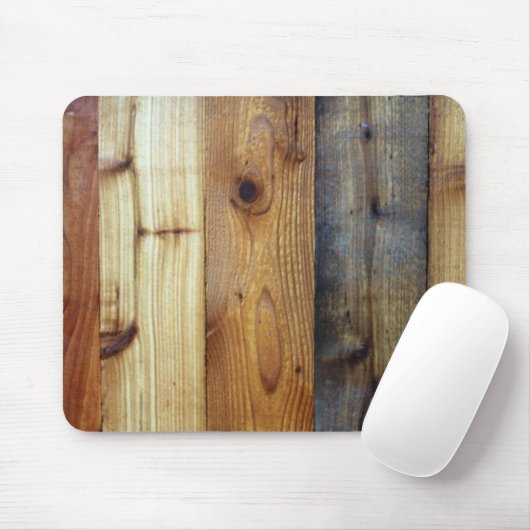 Rustic Wood Siding Foto Muismat (Met muis)