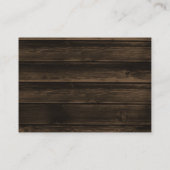 Rustic Wood Sinaasappel Deer Boy Luier Raffle Tick Informatiekaartje (Achterkant)