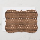 Rustic Wood Sip and See Baby shower Invitation Kaart (Achterkant)