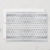 Rustic Wood Sip and See Baby shower Invitation Kaart (Achterkant)