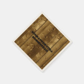 Rustic Wood Slats naam Servetten (Hoek)