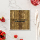 Rustic Wood Slats naam Servetten (Insitu)