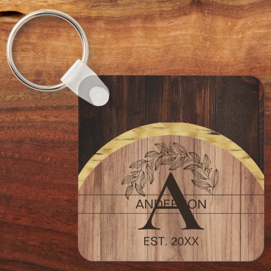 Rustic Wood Sleutelhanger (Voorkant)