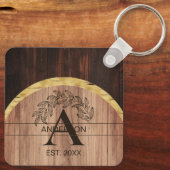 Rustic Wood Sleutelhanger (Achterkant)