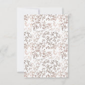 Rustic Wood Slice Copper Folie herfst bruiloft Save The Date (Achterkant)