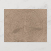 Rustic Wood Slice | Informatiekaart Informatiekaartje (Achterkant)