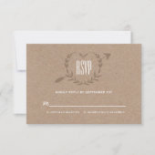 Rustic Wood Slice | RSVP (Voorkant)