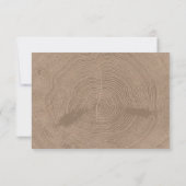 Rustic Wood Slice | RSVP Kaartje (Achterkant)