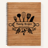 Rustic Wood - Speciaal gepersonaliseerde favoriete Notitieboek (Voorkant)