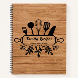 Rustic Wood - Speciaal gepersonaliseerde favoriete Notitieboek