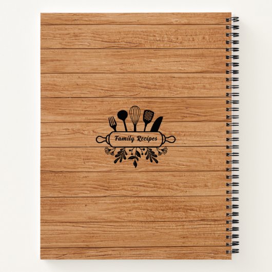 Rustic Wood - Speciaal gepersonaliseerde favoriete Notitieboek (Achterkant)