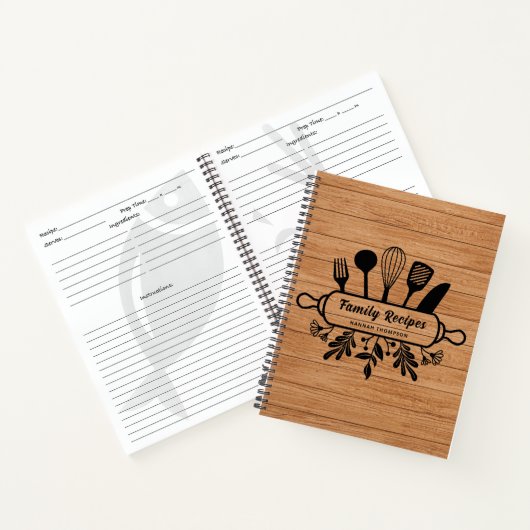 Rustic Wood - Speciaal gepersonaliseerde favoriete Notitieboek (Binnen)