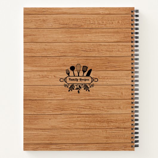 Rustic Wood Specialized Cookbook Family Recipes Notitieboek (Achterkant)