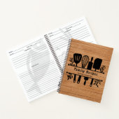 Rustic Wood Specialized Cookbook Family Recipes Notitieboek (Binnen)