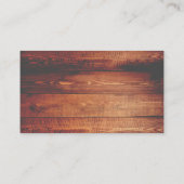 Rustic Wood Square | Bierglas Visitekaartje (Achterkant)