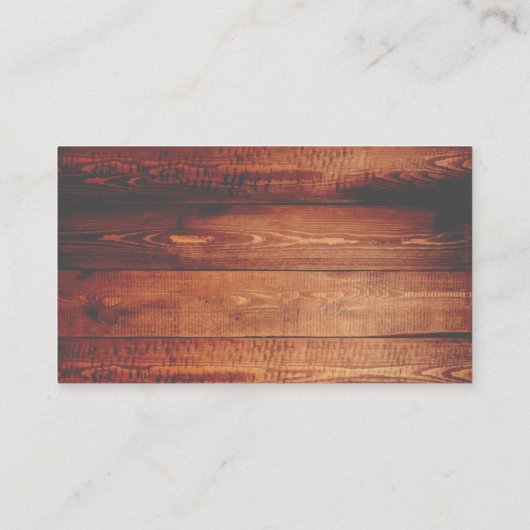 Rustic Wood Square | Bierglas Visitekaartje (Achterkant)