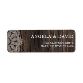 Rustic Wood String-lampjes Weddenschap Etiket