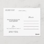 Rustic Wood String Lights 2 Photo Holiday Briefkaart (Achterkant)