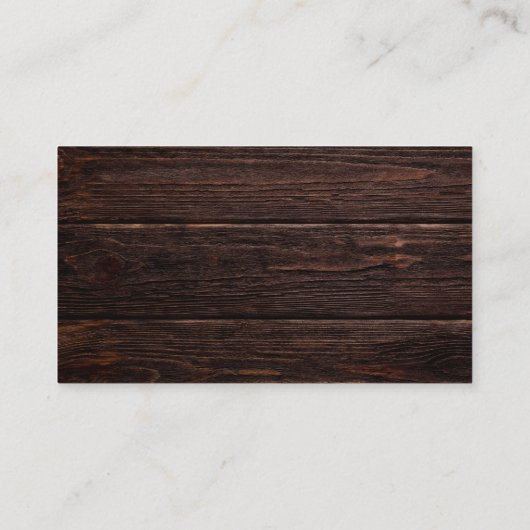 Rustic Wood String Lights Blue Floral Wedding Visitekaartje (Achterkant)