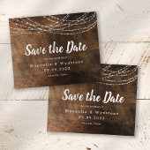 Rustic Wood String Lights Brush Weddenschap Sav