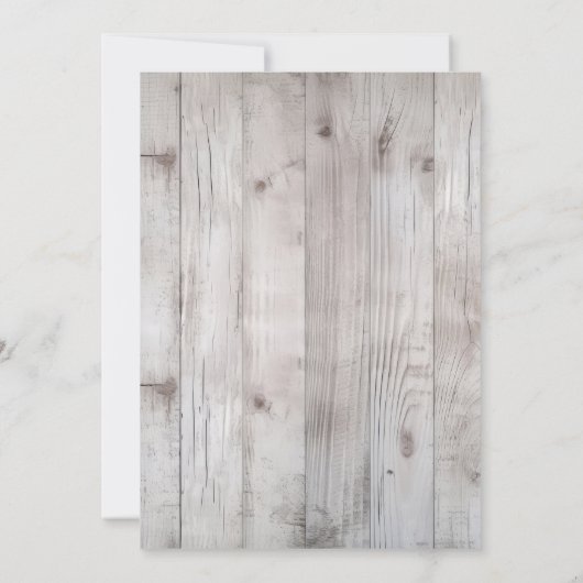 Rustic Wood String Lights Country Vrijgezellenfees Kaart (Achterkant)