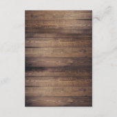 Rustic Wood & String Lights | Details van het wiel Informatiekaartje (Achterkant)