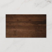 Rustic Wood String Lights Floral Mason Jar Informatiekaartje (Achterkant)