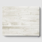 Rustic Wood String Lights Floral Wedding Guestbook Gastenboek (Achterkant)