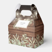 Rustic Wood String Lights Greenery Vrijgezellenfee Bedankdoosjes (Achterkant)