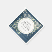 Rustic Wood String Lights Greenery Vrijgezellenfee Servet (Hoek)