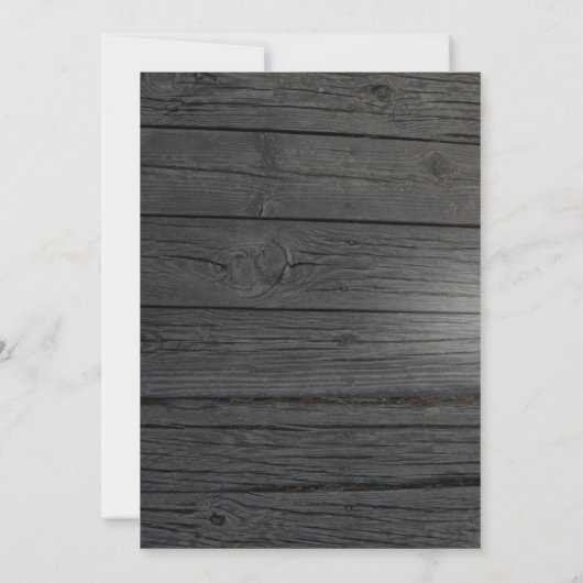 Rustic Wood String Lights  Lantaarns Weddenschap Kaart (Achterkant)