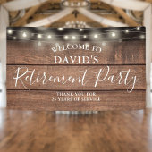 Rustic Wood String Lights Retirement Party Spandoek
