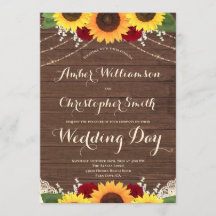 Rustic Wood String Lights Sunflower Roos Wedding