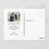 Rustic Wood String Lights Weddenschap Hartelijk da Briefkaart (Achterkant)