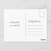 Rustic Wood String Lights Wedding RSVP Briefkaart (Achterkant)