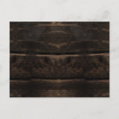 Rustic Wood String Lights Wedding Save the Date Uitnodiging Briefkaart (Achterkant)