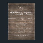 Rustic Wood Stropdas the Knot Wedding Invitation Kaart<br><div class="desc">Rustic Wood Stropdas de Uitnodiging van het huwelijk van Knot. Overeenkomende RSVP-kaart,  gastinformatiekaart,  verzending en meer hier beschikbaarbydandeliondesign</div>
