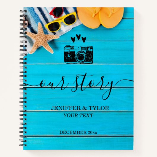 Rustic Wood Summer beschreef onze verhalen Notitieboek (Voorkant)