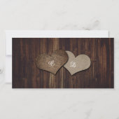 Rustic Wood Sunflower 2 Bedankkaart (Achterkant)