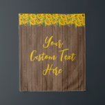 Rustic Wood Sunflower Birthday Backdrop Wandkleed<br><div class="desc">gepersonaliseerde achtergrond voor fotocabine,  aangepaste tekstachtergrond voor jubileum,  huwelijksfotoachtergrond land,  zoete 16 quinceanera 40th 50th,  houtachtergrond voor verjaardagsfeestje,  gepersonaliseerd 30th 21th 16th 15th,  25th 15th 15th 16th 6six15th first,  prop boy boy zoon man man,  gouden verjaardagscrustic barn,  herfst - herfst zonbloemfeest</div>