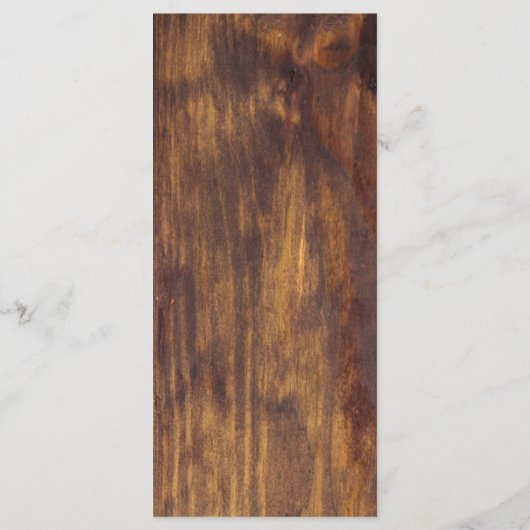 Rustic Wood Sunflower Bright Yellow Wedding Party Menu (Achterkant)