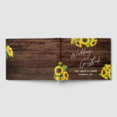 Rustic Wood Sunflower Handbook Gastenboek (Volledig)