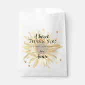 Rustic Wood Sunflower Hartelijk dank Vrijgezellenf Bedankzakje (Voorkant)