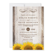 Rustic Wood Sunflower Lace Western Barn Wedding