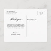 Rustic Wood Sunflower String Lights Hartelijk dank Briefkaart (Achterkant)